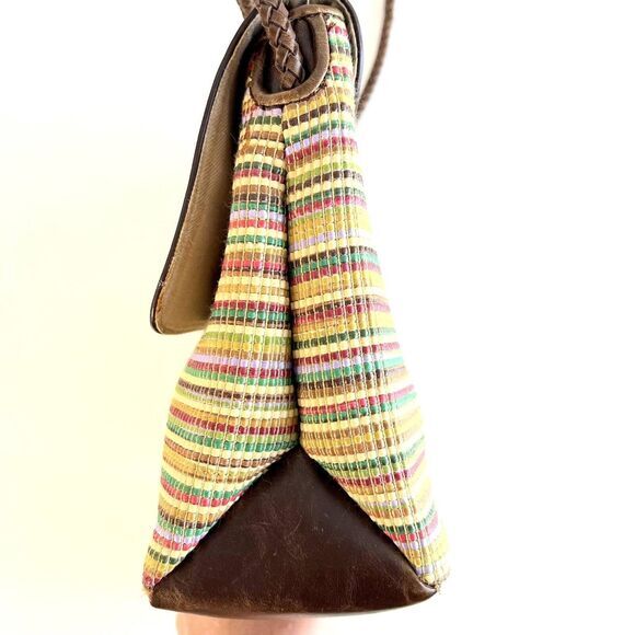 Relic Crossbody Bag Multicolor Striped Braided Strap - Picture 4 of 12